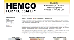 Desktop Screenshot of hemco.com.au